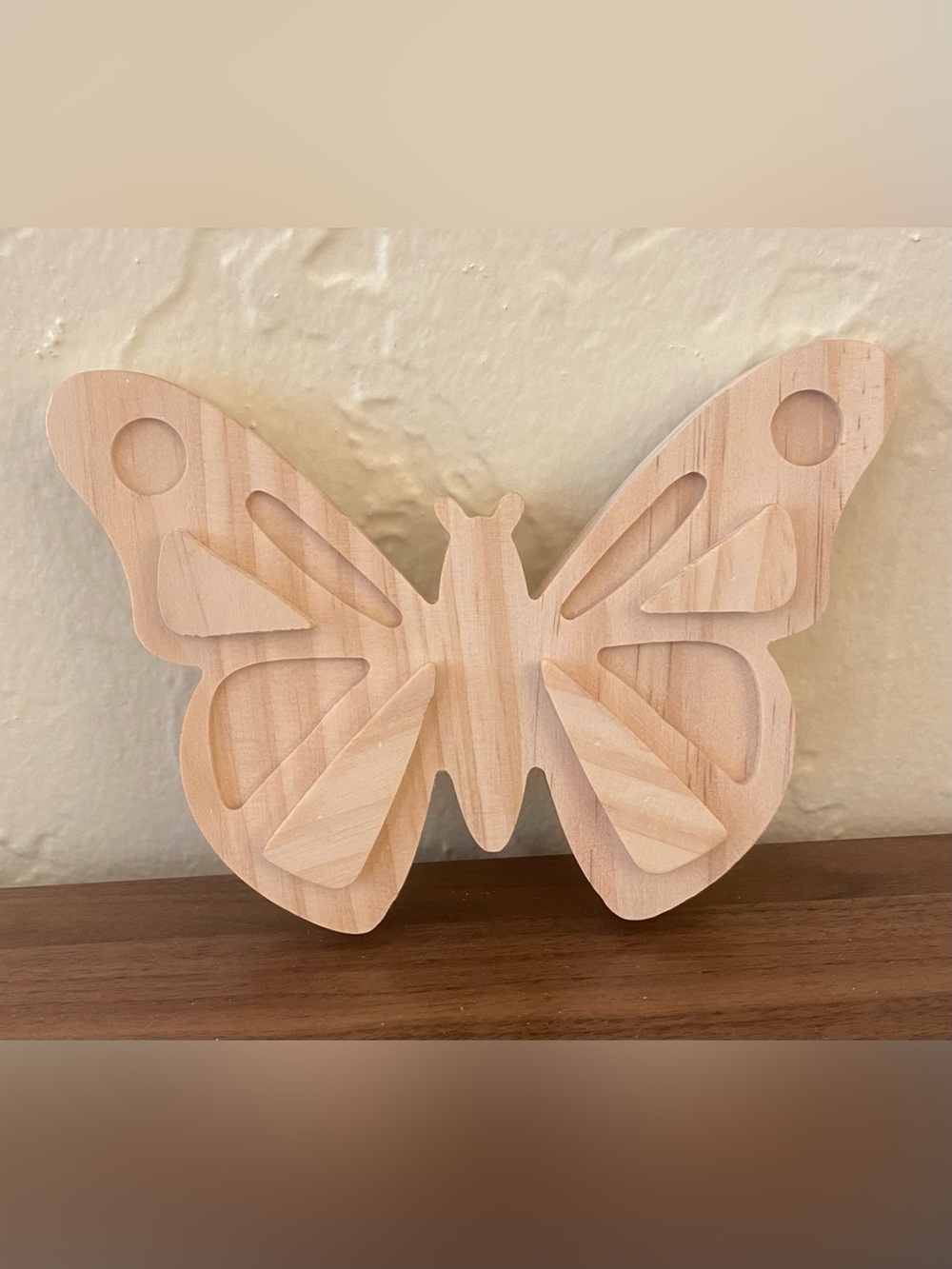 Mondo Llama Wooden Butterfly Craft Kit Paintable DIY Decor New